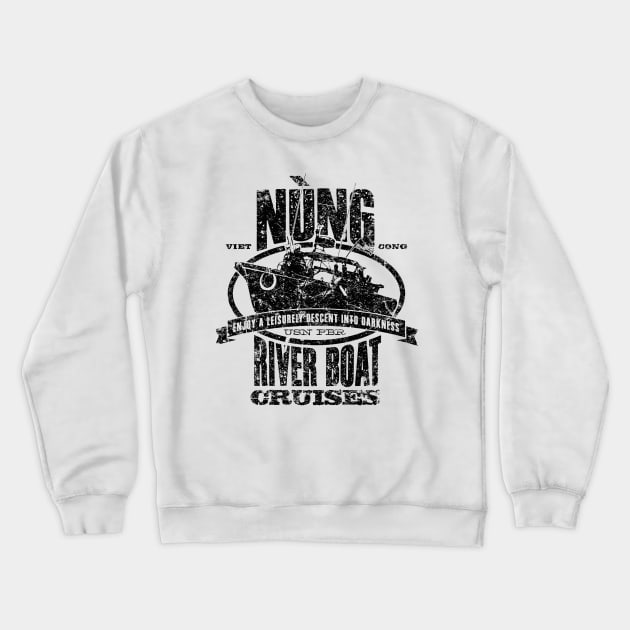 Nung River Boat Cruise Crewneck Sweatshirt by MindsparkCreative